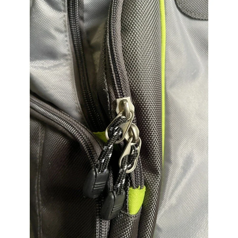 Eddie Bauer Backpack Gray Black Adjustable Straps Pockets Baby Diaper Bag Travel